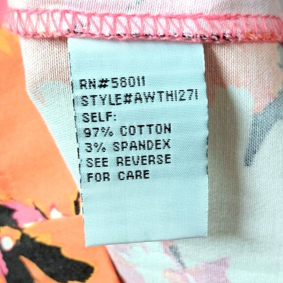 NEW Sangria Floral Women's Size 10 Sleeveless Pleated Zip Stretch Pockets - Picture 8 of 8